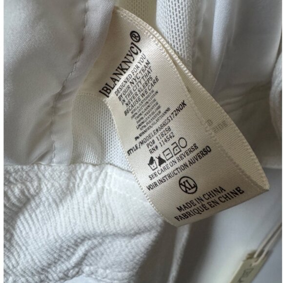 Blank NYC White Moto Jacket Lightweight Summer - Picture 3 of 6